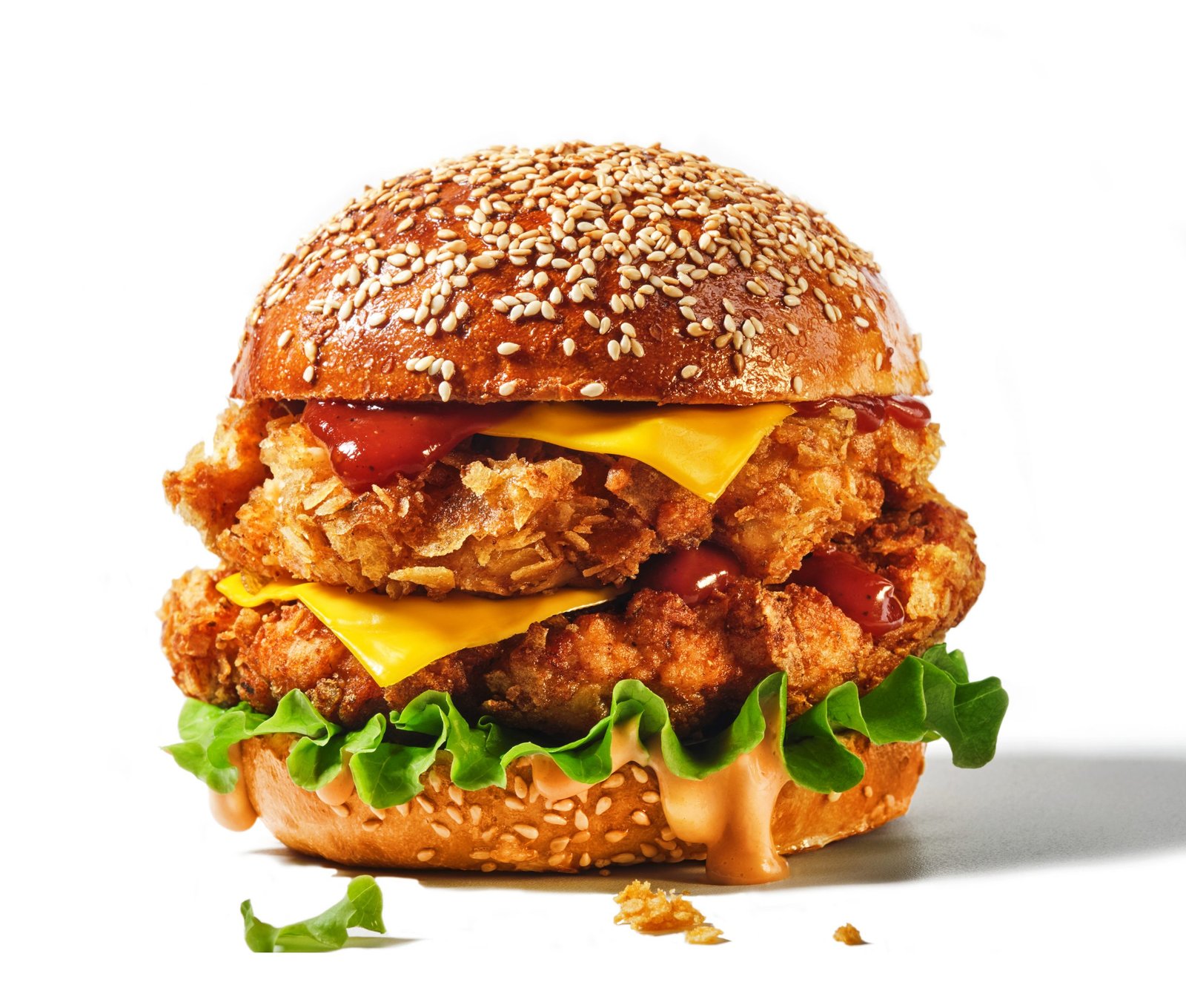 big-double-cheddar-cheeseburger-with-chicken-cutlet-scaled